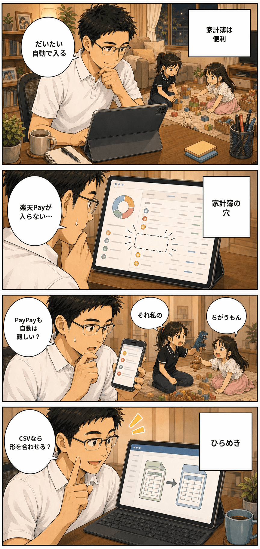 楽天Payの明細を、家計簿アプリへ連れていく 1ページ目