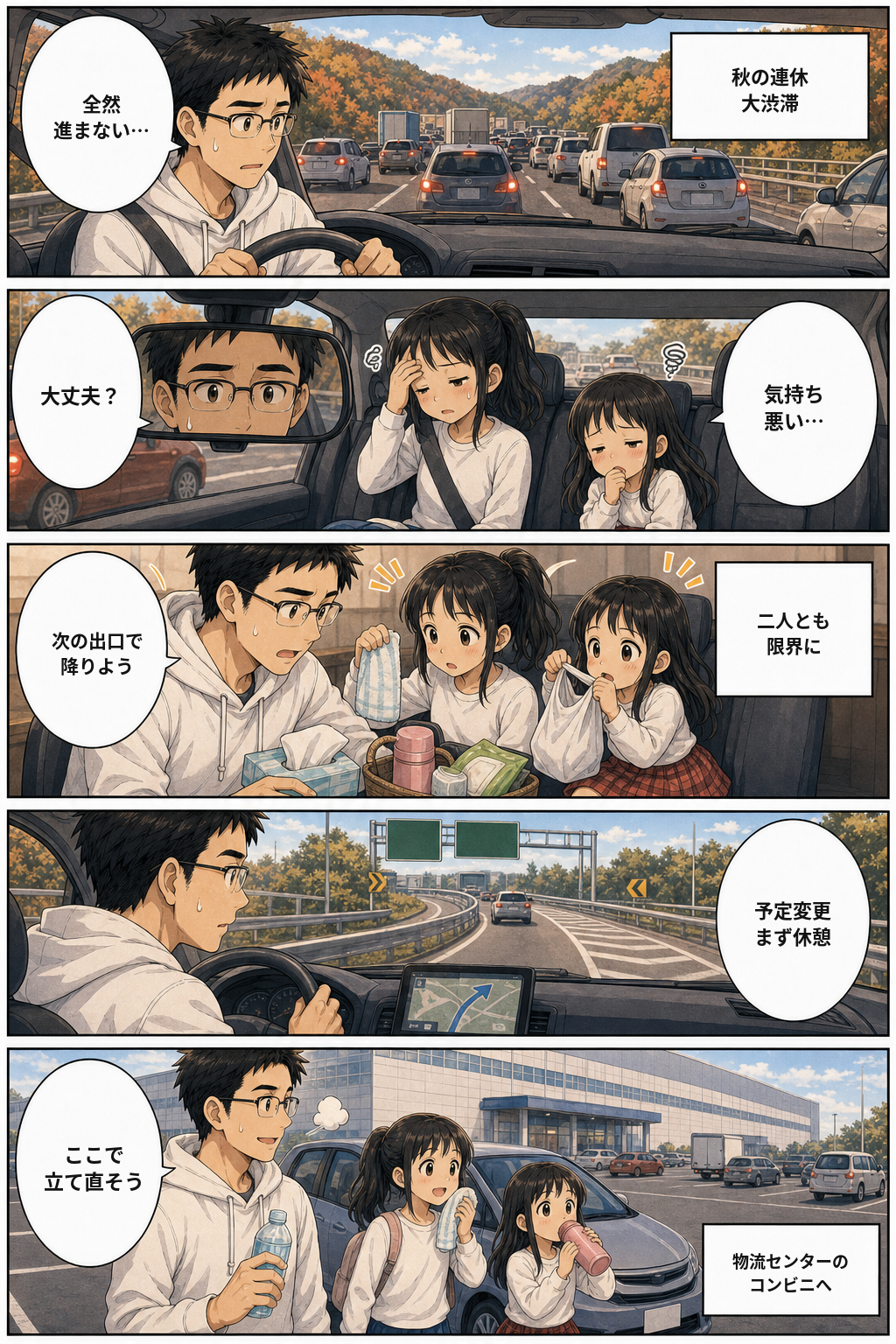 セルフで借りた車と、流山の休憩所 3ページ目