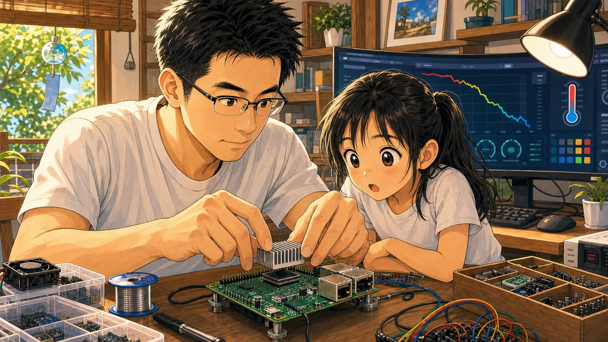 ラズパイにヒートシンクを付けた日の表紙