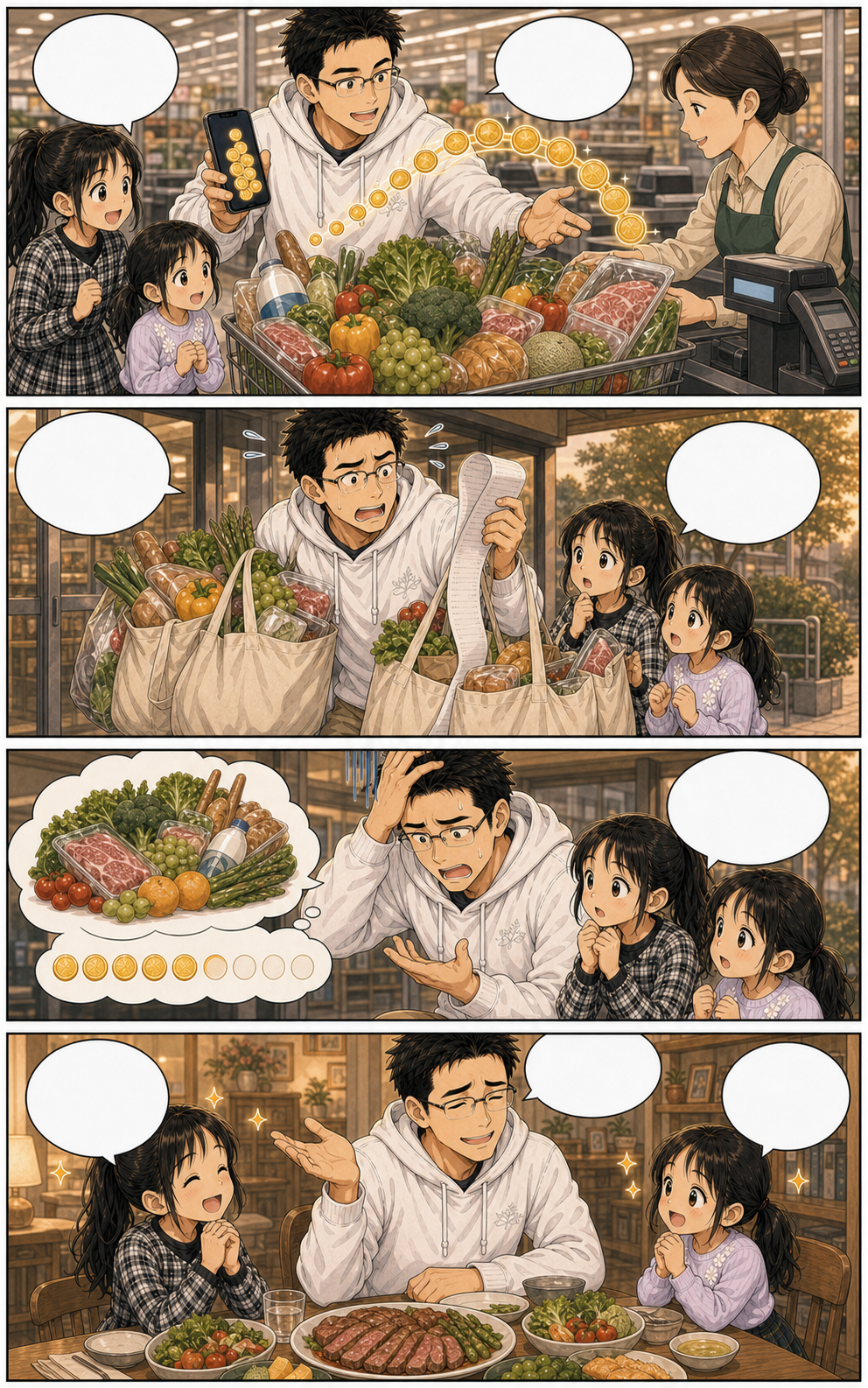 ポイントで豪華な夕食 4ページ目
